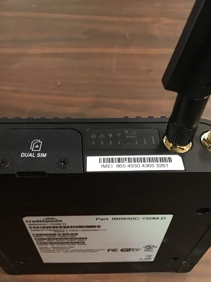 Маршрутизатор Cradlepoint IBR650C 150 Mbps 1 Port 150 Mbps Wireless Router