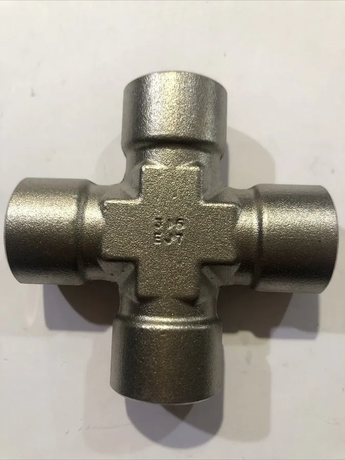Фитинг Swagelok 3/4” SS-12-CS SS 316 EJ7 Fitting FNPT CROSS 4-WAY TEE