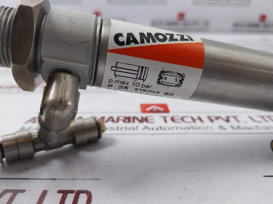 Пневмоцилиндр Camozzi 24N2A25A060 Pneumatic Cylinder Stroke 60mm Max Pressure 10 — фото лота 2
