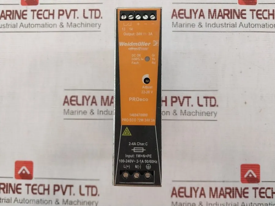 Блок питания Weidmuller 1469470000 PRO ECO DIN Rail Power Supply 72W 24V 3A