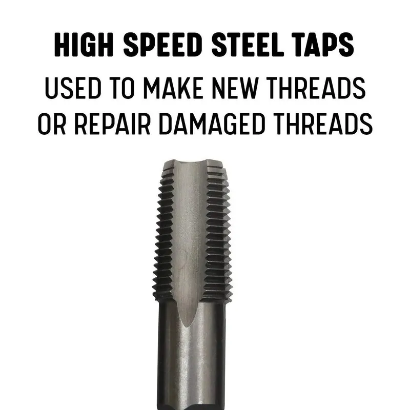Режущий инструмент Drill America High Speed Steel NPT Pipe Tap Set (DWTHS1/4-1-1 — фото лота 1