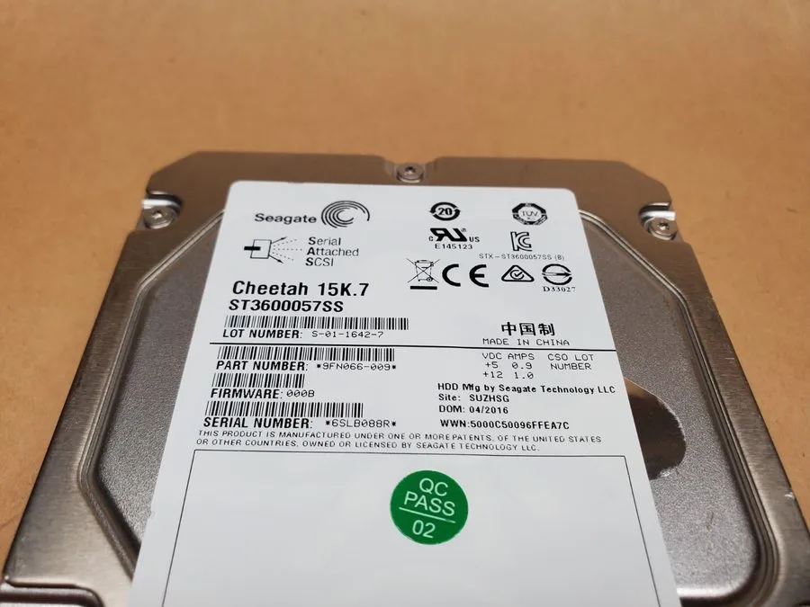 Жёсткий диск ST3600057SS Seagate Cheetah 600GB 15K RPM 6Gb/s 3.5" SAS HDD Hard D