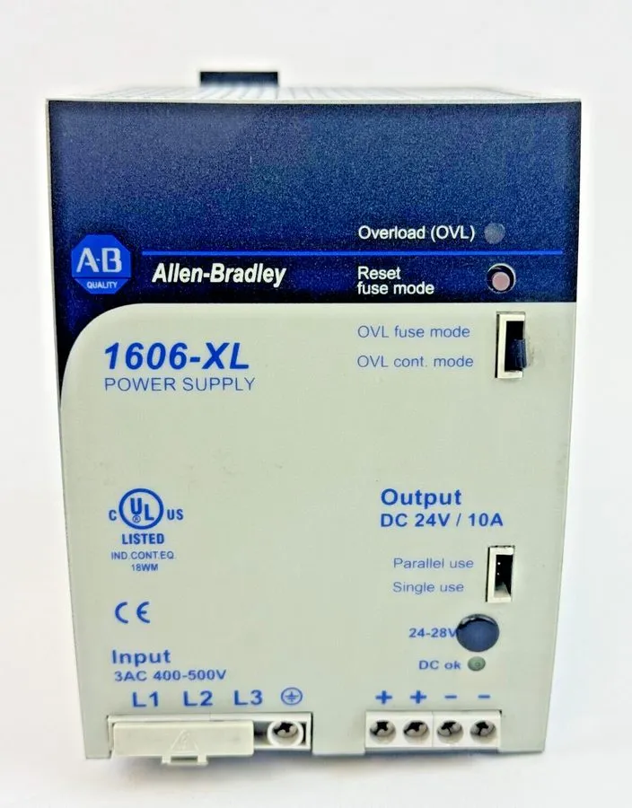 Блок питания ALLEN-BRADLEY 1606-XL240E-3 SER. A POWER SUPPLY OUTPUT: 24VDC, 10A,