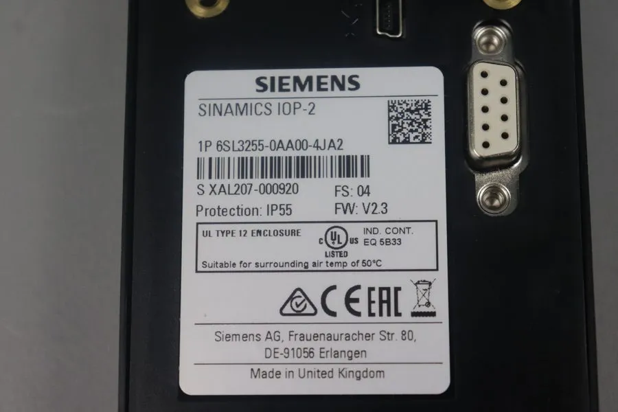 Частотный преобразователь SIEMENS 6SL3255-0AA00-4JA2 SINAMICS IOP-2 Intelligent