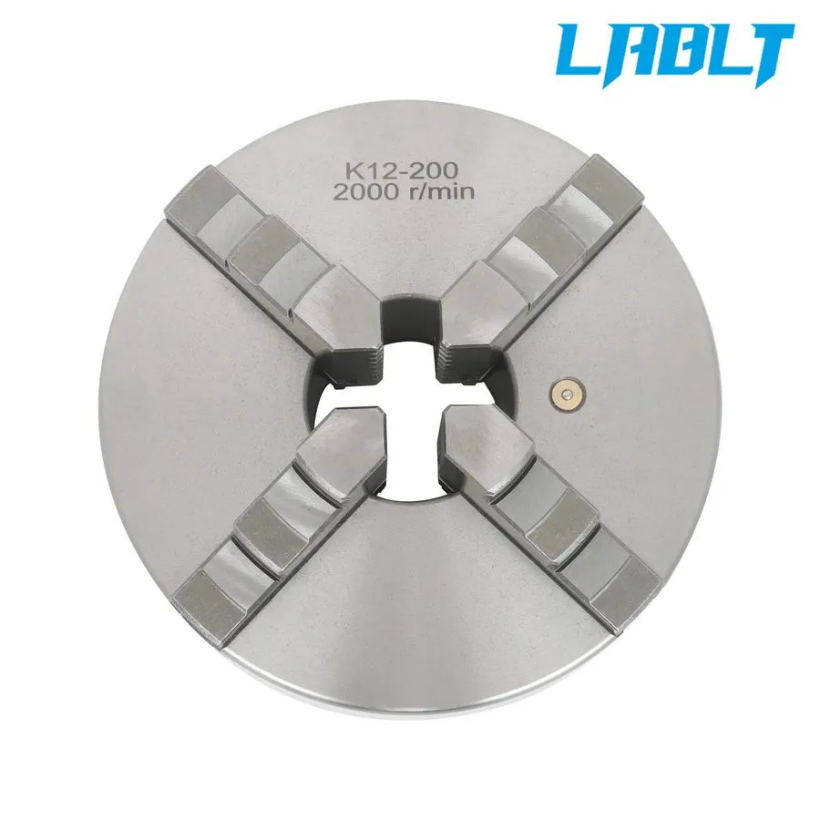 Режущий инструмент LABLT 8" 4 Jaw K12-200 Self Centering Lathe Chuck — фото лота 1