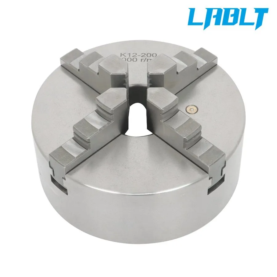 Режущий инструмент LABLT 8" 4 Jaw K12-200 Self Centering Lathe Chuck — фото лота 2