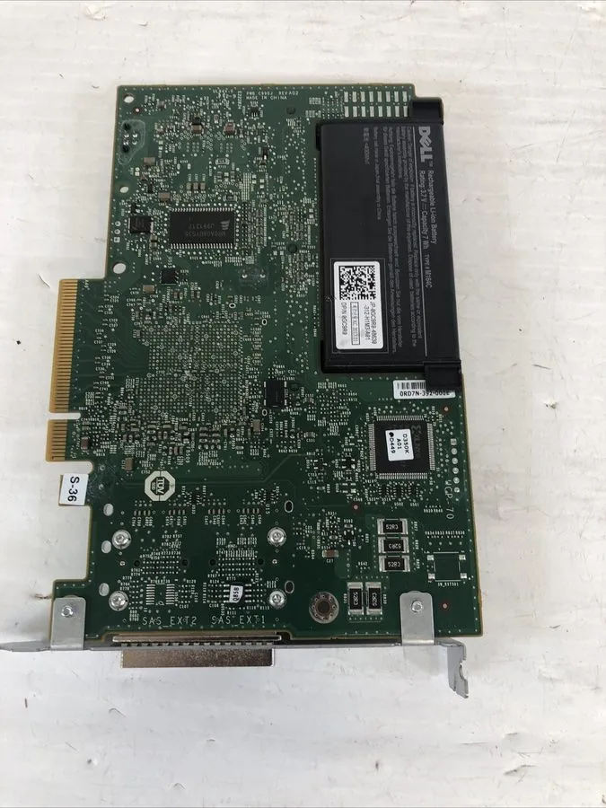 Контроллер Dell PERC H800 SAS RAID Controller D90PG w/ 512 MB Cache w/ Battery — фото лота 1