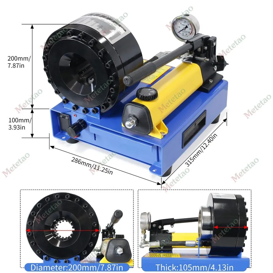 Трубопроводная арматура Portable Hydraulic Hose Crimper Pipe Crimping Machine 56