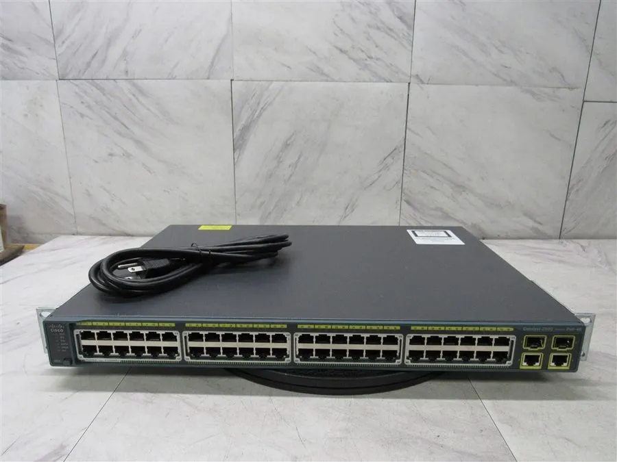 Коммутатор CISCO WS-C2960-48PST-L 48 PORT FE POE ETHERNET SWITCH W/2x SFP 370W