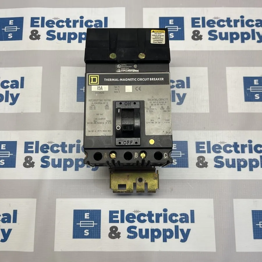 Автоматический выключатель Square D FC34015 Circuit Breaker 15 Amp, 3 Pole, 480V