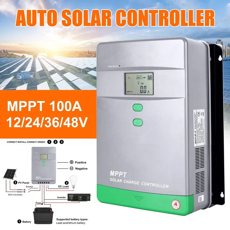 Аккумулятор Epever MPPT Solar Charge Controller 12V/24V/48V AUTO TEP Series Sola — фото лота 1