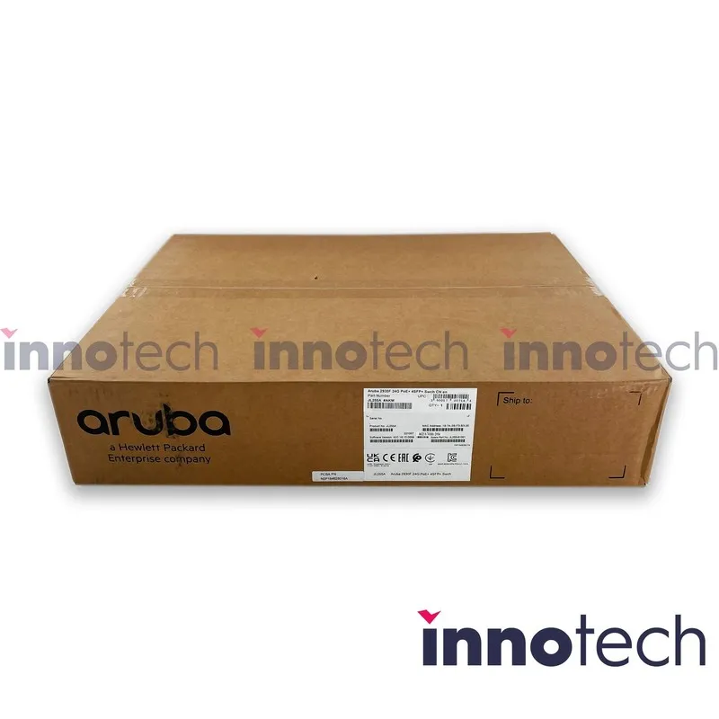 Коммутатор JL255A HPE Aruba 2930F 24-Port 1/10GbE PoE+ 4SFP+ Ethernet Switch
