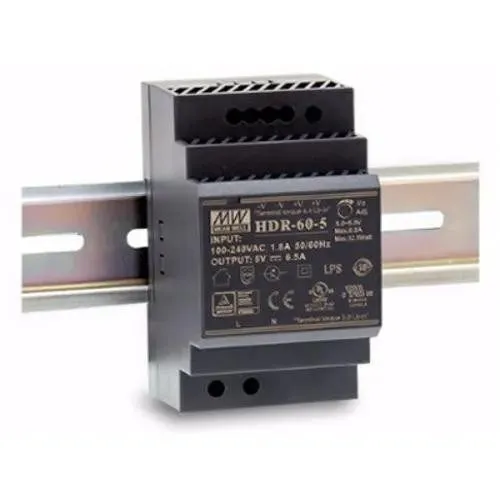 Блок питания DIN Rail Power Supply 100-240VAC 1.8A 50/60Hz Mean Well HDR-60-12