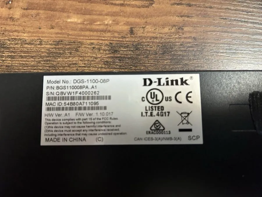 Коммутатор D-Link DGS-1100-08P 8-Port Gigabit Easy Smart Managed PoE Desktop Swi