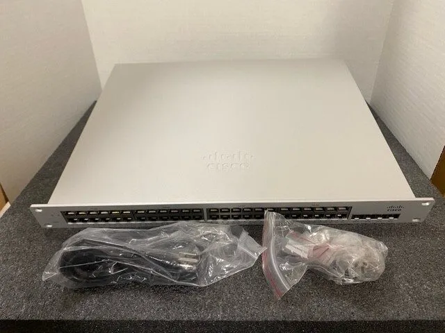 Коммутатор Cisco Meraki MS220-48FP-HW L2 48 Port Gigabit 740W PoE Switch *UNCLAI