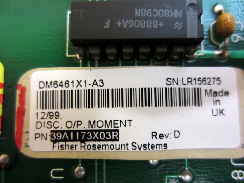 Трубопроводная арматура Fisher Rosemount DM6461X1-A3 Discrete Output Bd 39A1173X