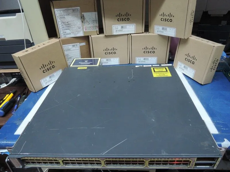 Коммутатор Cisco Catalyst WS-C3750E-48PD-SF 48-Port Gigabit PoE 2x 10GbE X2 Swit