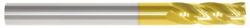 Режущий инструмент 3/8 4FL SE REG w/.025R TiN Carbide End Mill, MTC-62205 — фото лота 1