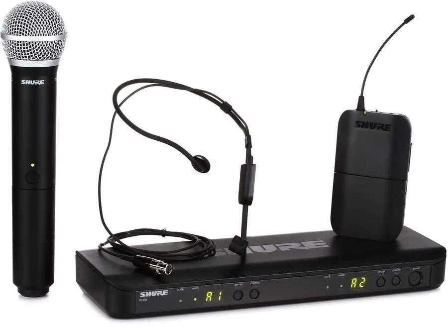Радиосистема Shure BLX1288/P31 (H10) Dual Wireless Handheld/Headset Microphone S