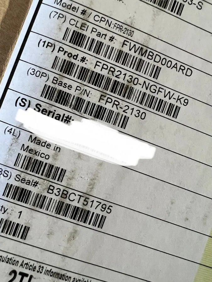 Межсетевой экран Cisco FPR2130-NGFW-K9 2130 Next Generation Firewall