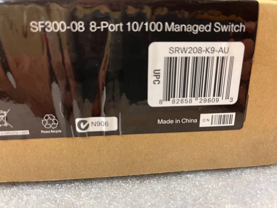 Коммутатор Cisco 8 port 10/100 managed ethernet switch SF300-08