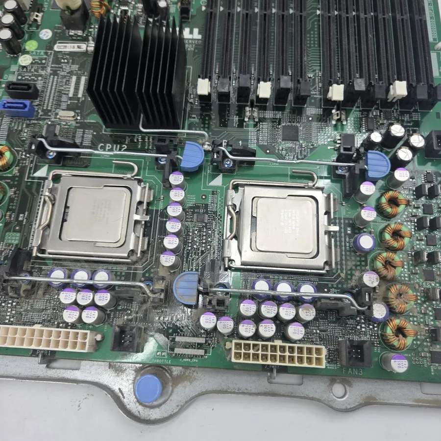Сервер Dell PowerEdge 2900 III Motherboard 0NX642 NX642 w/ 2x Xeon E5410 2.33GHz — фото лота 1