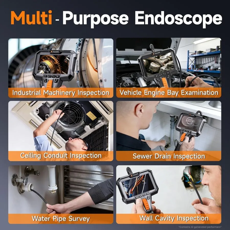 Видеоэндоскоп FOXWELL Elite Dual Lens 2-Way 220° Articulating Borescope, 0.25in 