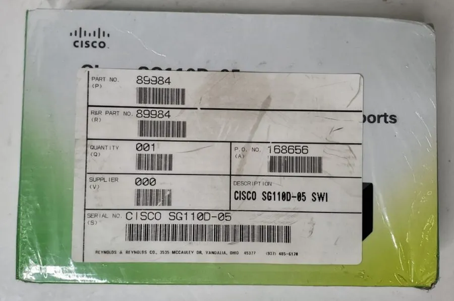 Коммутатор Cisco 5-Port Gigabit Desktop Switch SG110D-05