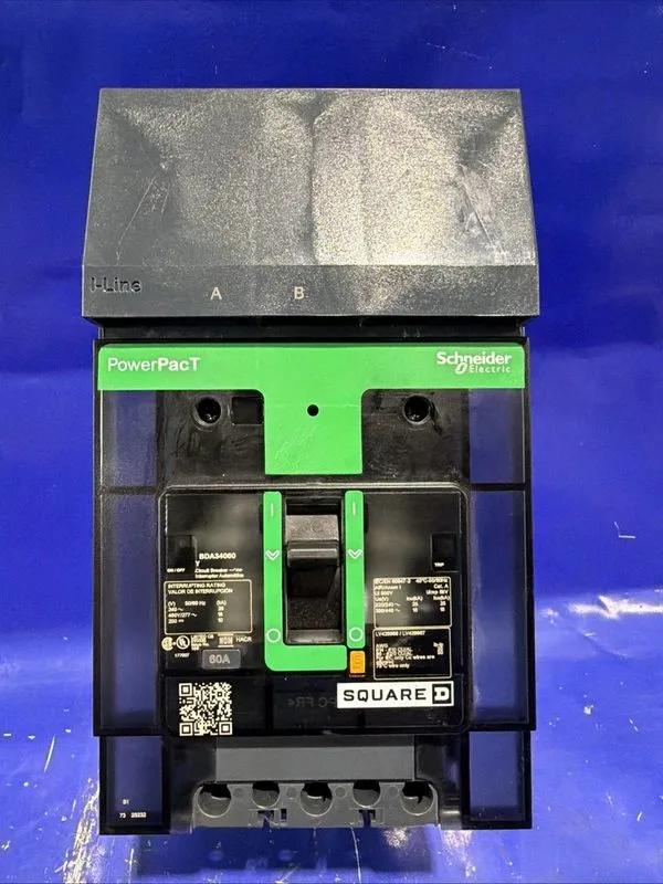 Автоматический выключатель BDA34060Y 60 Amp Square D I-Line 480V 3P Circuit Brea — фото лота 2