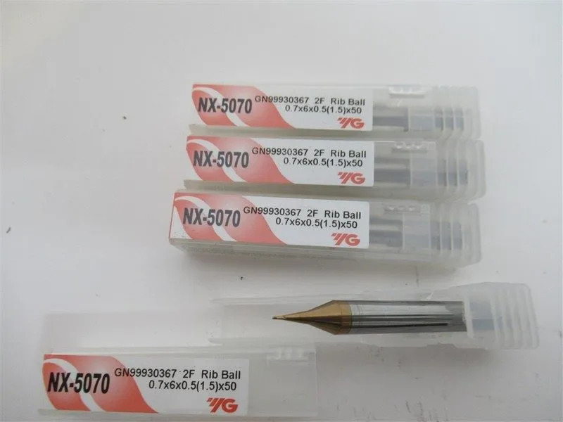 Режущий инструмент YG1 GN99930367-1 0.7 Carbide Mini Rib Ball End Mill Bit ( Box