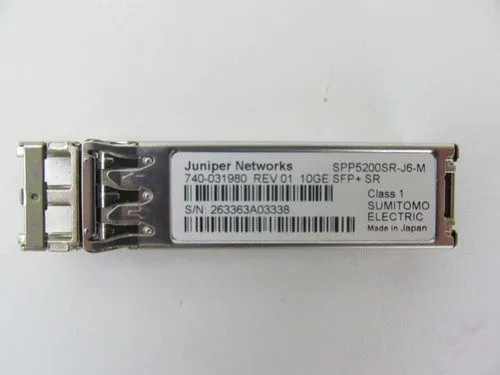Трансивер X6 Juniper Networks 10GE SFP+ SR 740-031980 740-021308 850nm MMF Trans