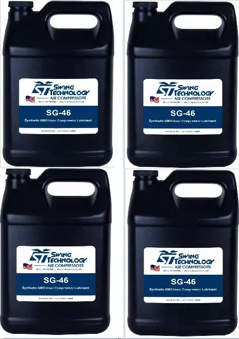 Компрессор SG-46 Full Synthetic Rotary Screw Compressor Oil, 6,000-Hour, ISO 46, — фото лота 1