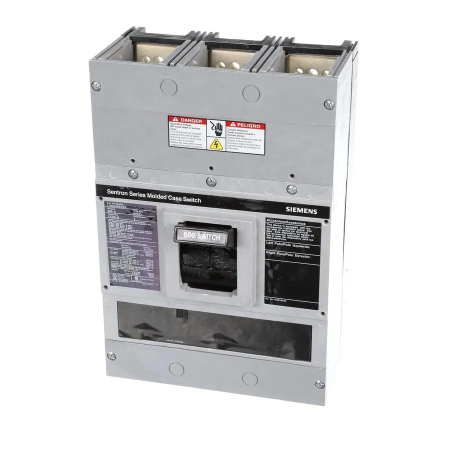 Автоматический выключатель SIEMENS SENTRON BREAKER LXD63S600A 600A 600 A AMP 600