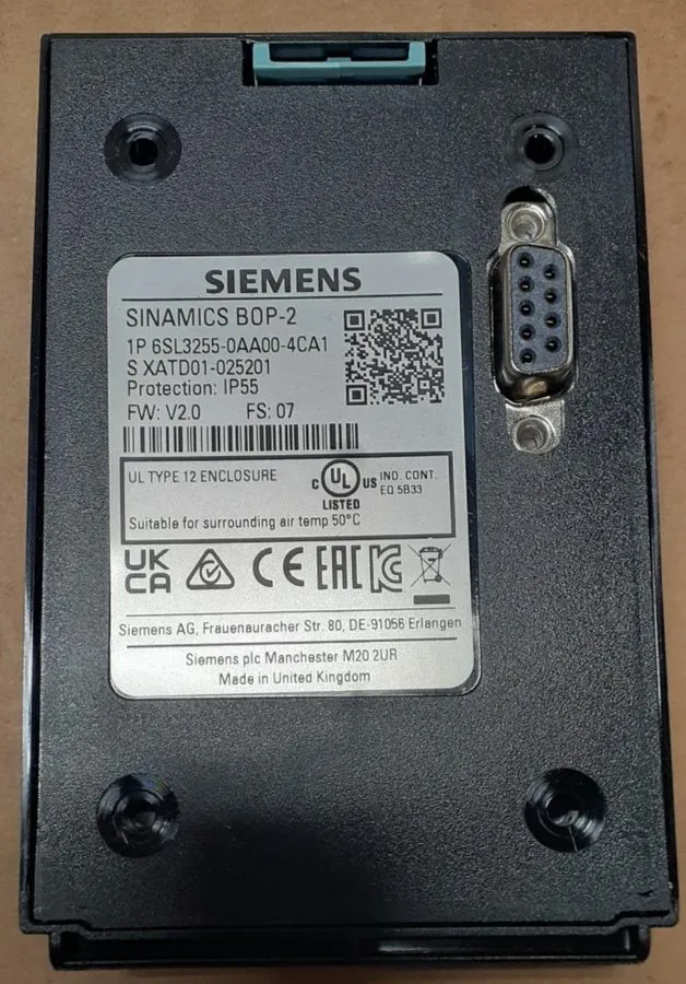 Частотный преобразователь Siemens 6SL3255-0AA00-4CA1 SINAMICS G120XA PN