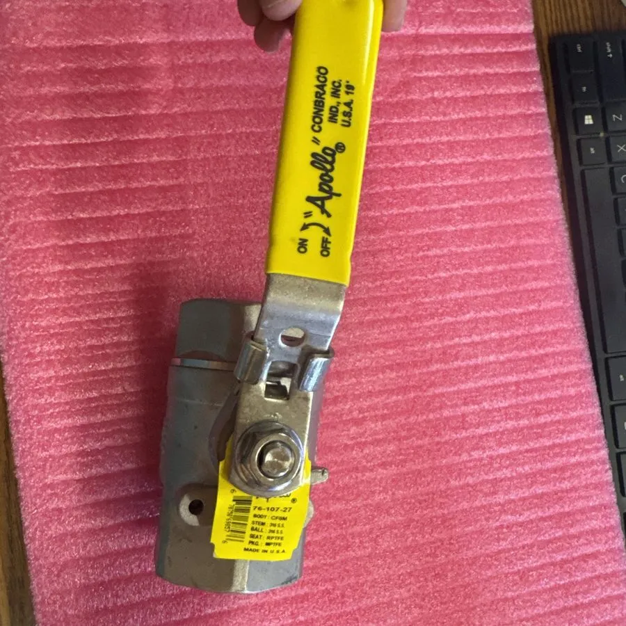 Клапан Apollo 76-107-27 1-1/2" CF8M 316 SS Stainless Steel Ball Valve 1500 WOG