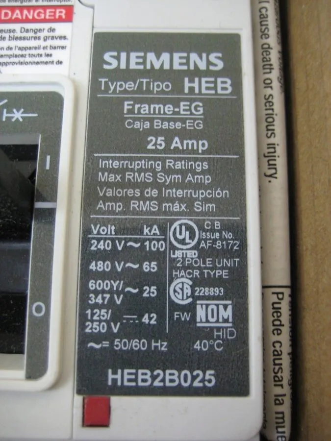 Автоматический выключатель HEB2B025B