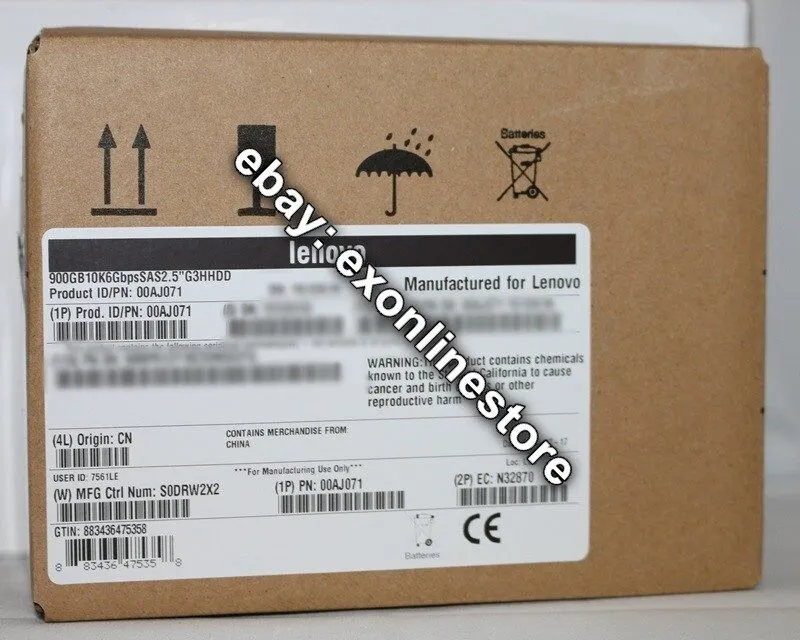 Жёсткий диск IBM 00AJ071 00AJ072 00AJ073 2.5 in 900GB 10K RPM SAS 6GBPS G3HS HDD