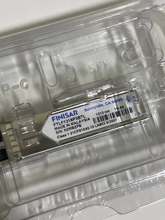 Трансивер Finisar FTLF1318P3BTL 1.25 Gb/s SFP-LX 1310nm 10km SMF transceiver