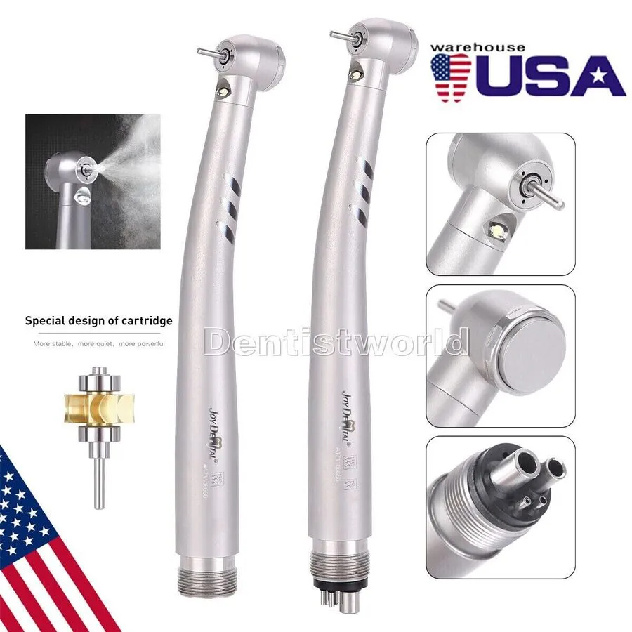Стоматологический наконечник Dental Fiber Optic E-generator LED High Speed Handp — фото лота 1