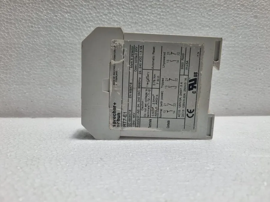Реле защиты Sprecher+Schuh RT7-E1 Thermistor Protection Relay 24-240V AC/DC — фото лота 1