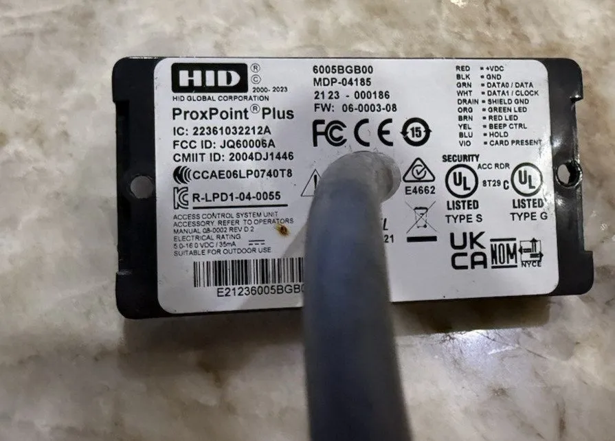 Оборудование видеонаблюдения HID ProxPoint Plus 6005BGB00 125kHz Mini Mullion Pr