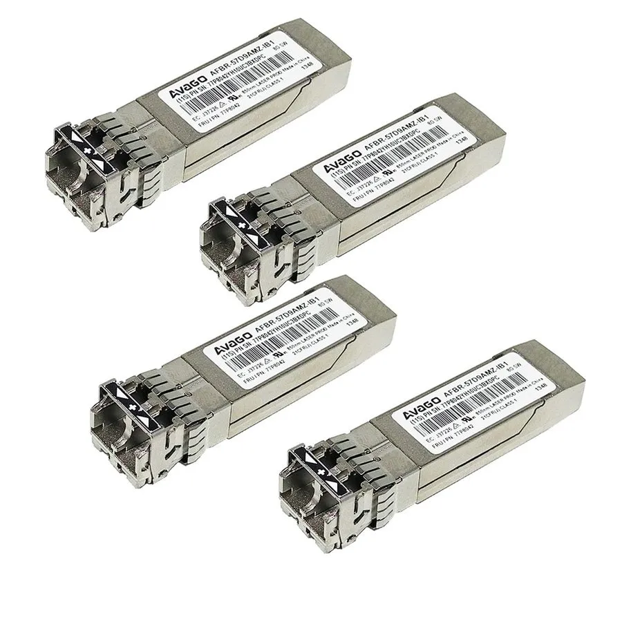 Трансивер 4 x IBM Avago AFBR-57D9AMZ-IB1 8Gb SW 850nm SFP+ FC Transceiver 77P804 — фото лота 1