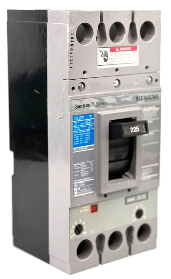 Автоматический выключатель Siemens FXD62B225 Circuit Breaker 225A 3 Pole 600VAC  — фото лота 1