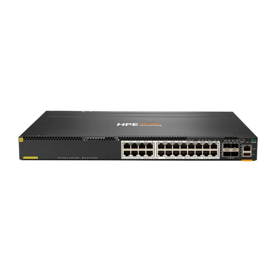 Коммутатор HPE Aruba 6300M 24-Port PoE 4xSFP56 L3 Fully Managed Switch JL660A