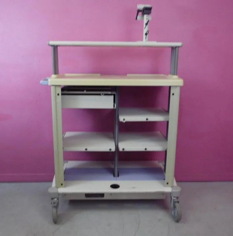Эндоскоп Olympus WM-D60 Workstation Endoscope Endoscopy Cart Stand w/ Video Moni — фото лота 3