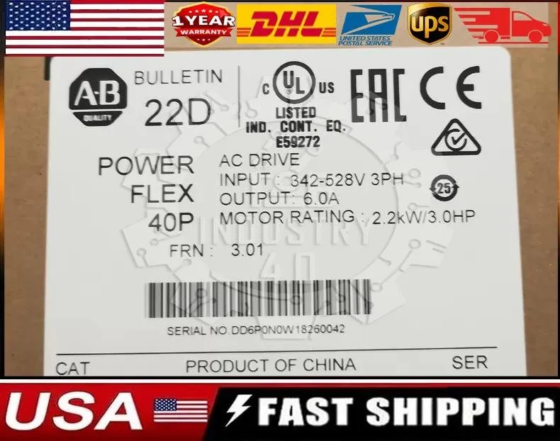 Частотный преобразователь Allen-Bradley 22D-D6P0N104 PowerFlex 40P AC Drive