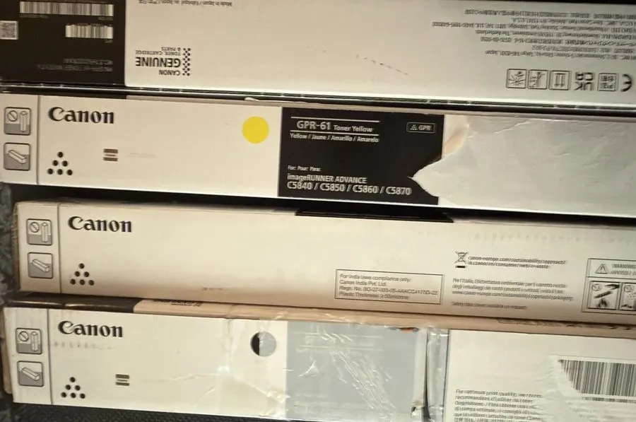 Георадар Canon GPR-61 Toner Cartridge Set C,Y,M,B High Yield Complete — фото лота 1