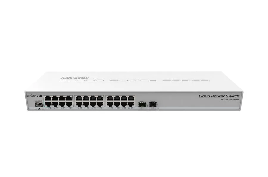 Маршрутизатор MIKROTIK CRS326-24G-2S+RM 24-Port Gigabit Managed Switch 2x SFP
