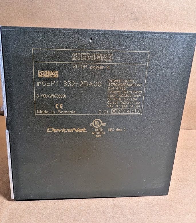 Блок питания Siemens 6EP1332-2BA00 SITOP Power 4 24VDC 3.8A DIN Rail Power Suppl