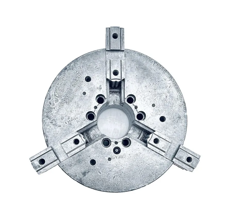 Режущий инструмент Union MFG 9" 3-JAW LATHE CHUCK No. S-179-F 2.5"-Bore; Smooth  — фото лота 1